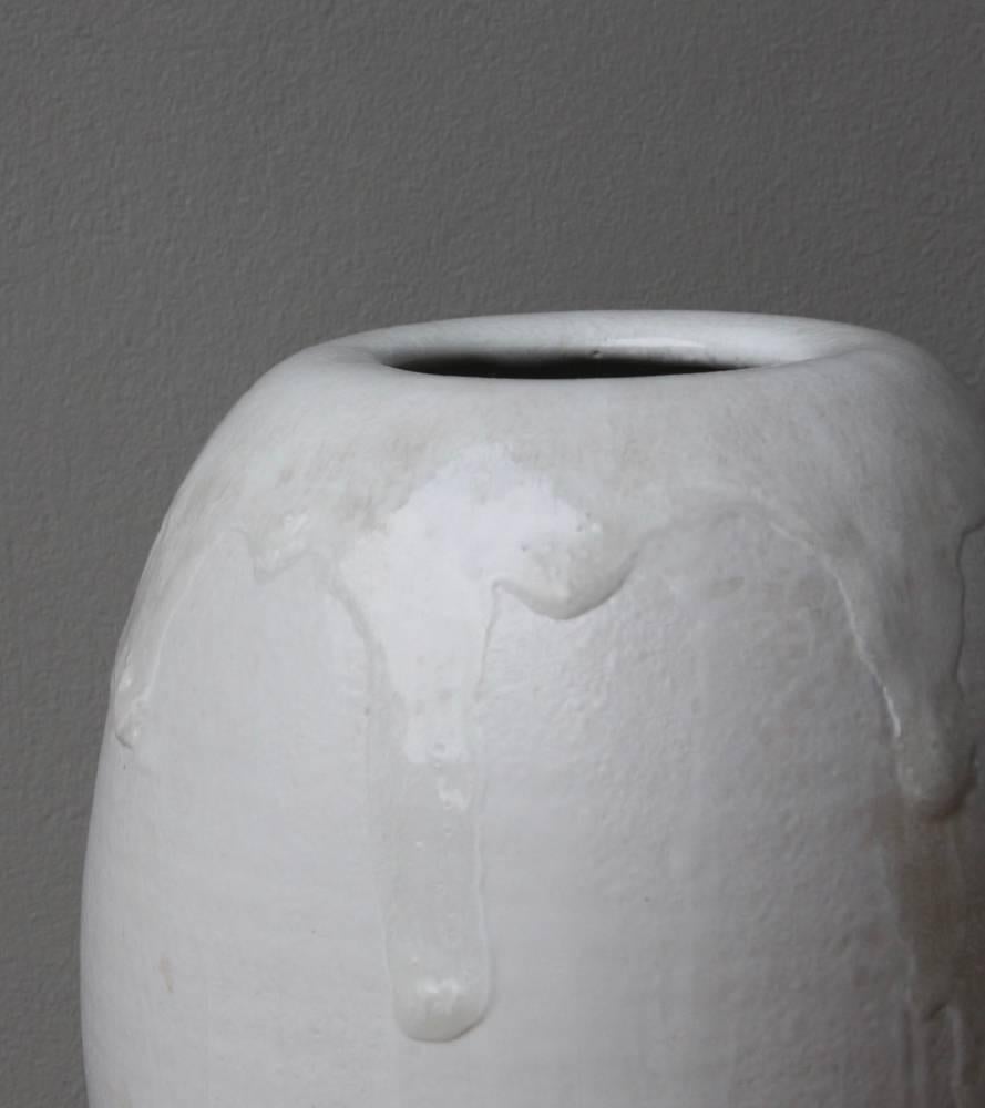 Stoneware Kasper Würtz Medium Tall Vase White Glaze