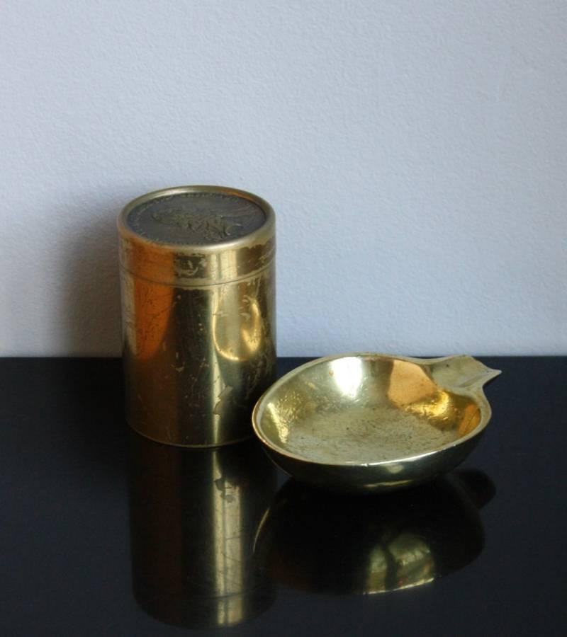 Mid-20th Century Carl Auböck Polished Brass Ashtray