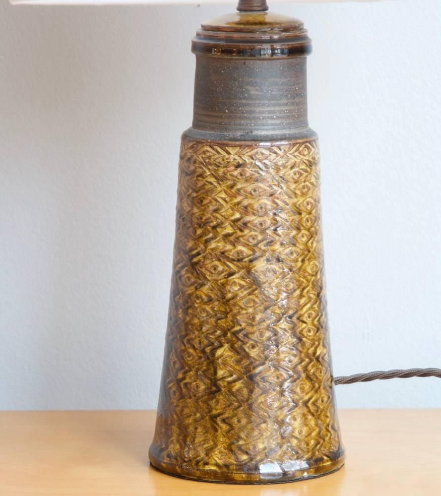 Mid-20th Century Nils Kähler Stoneware Table Light #6 For Sale