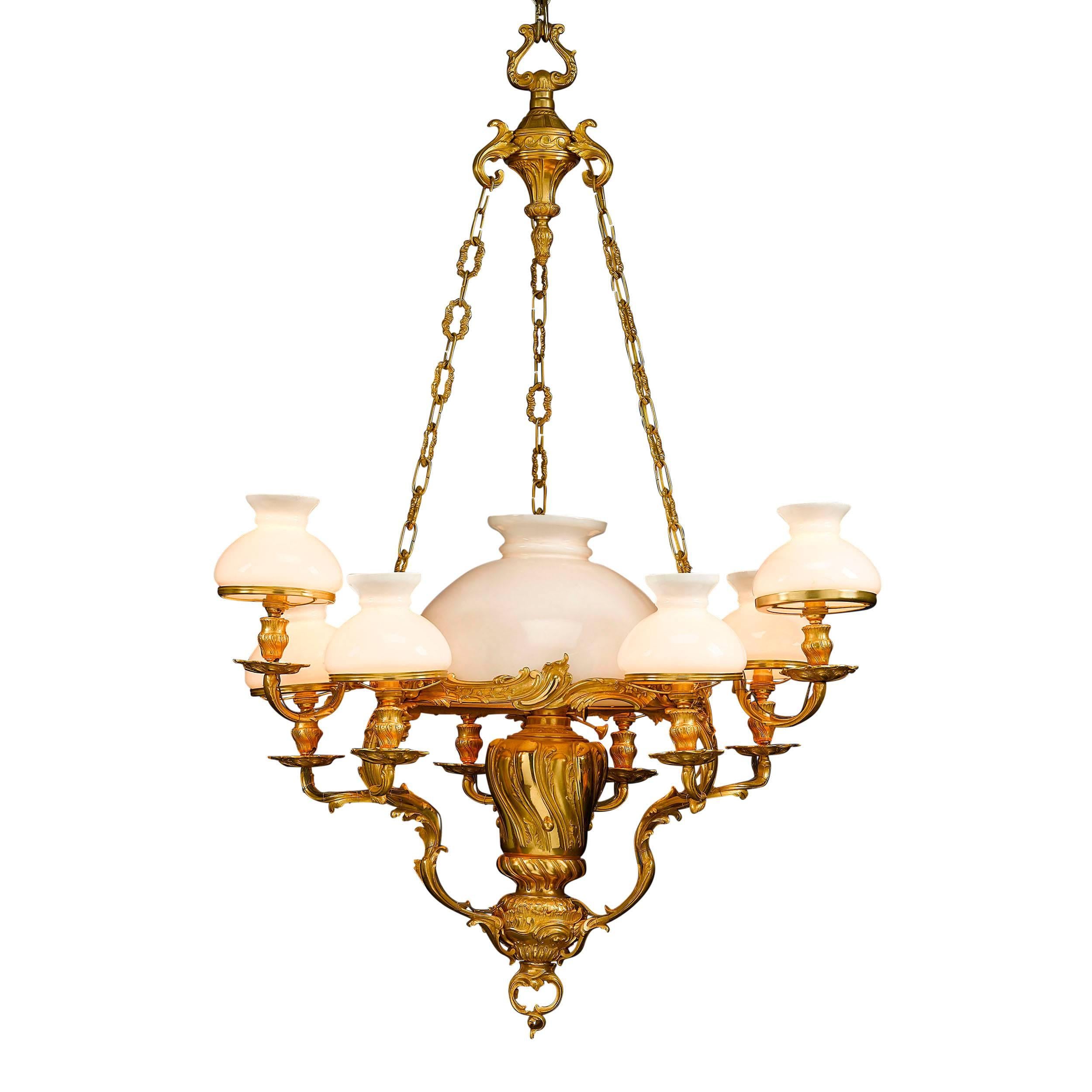 19th Century Louis XV-Style Chandelier For Sale