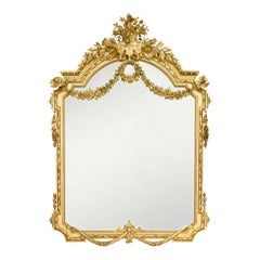 19th Century Napoleon III Giltwood Mirror