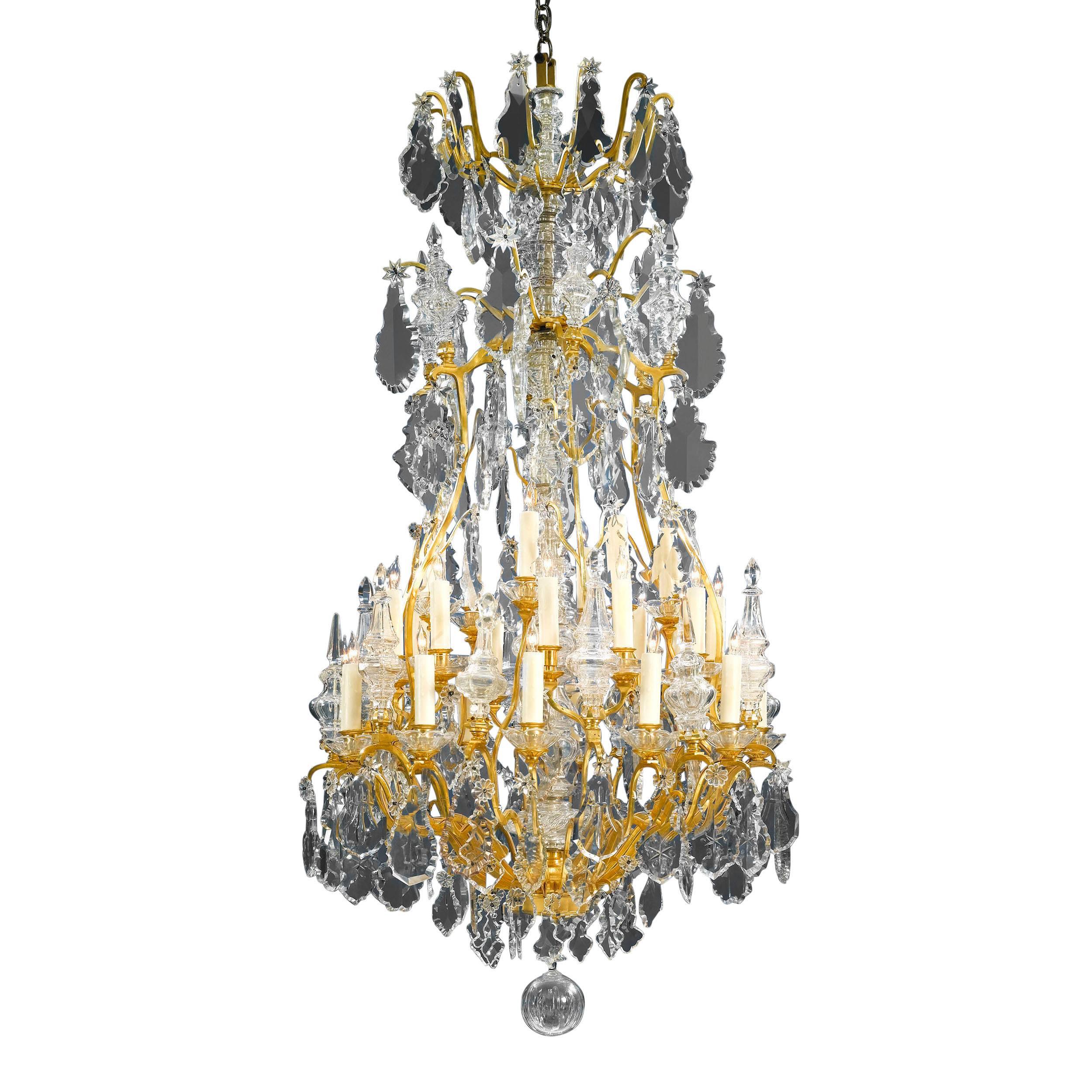 Thirty-Light Baccarat Crystal Chandelier