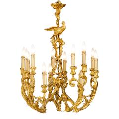Rococo Revival Bronze Chandelier 6