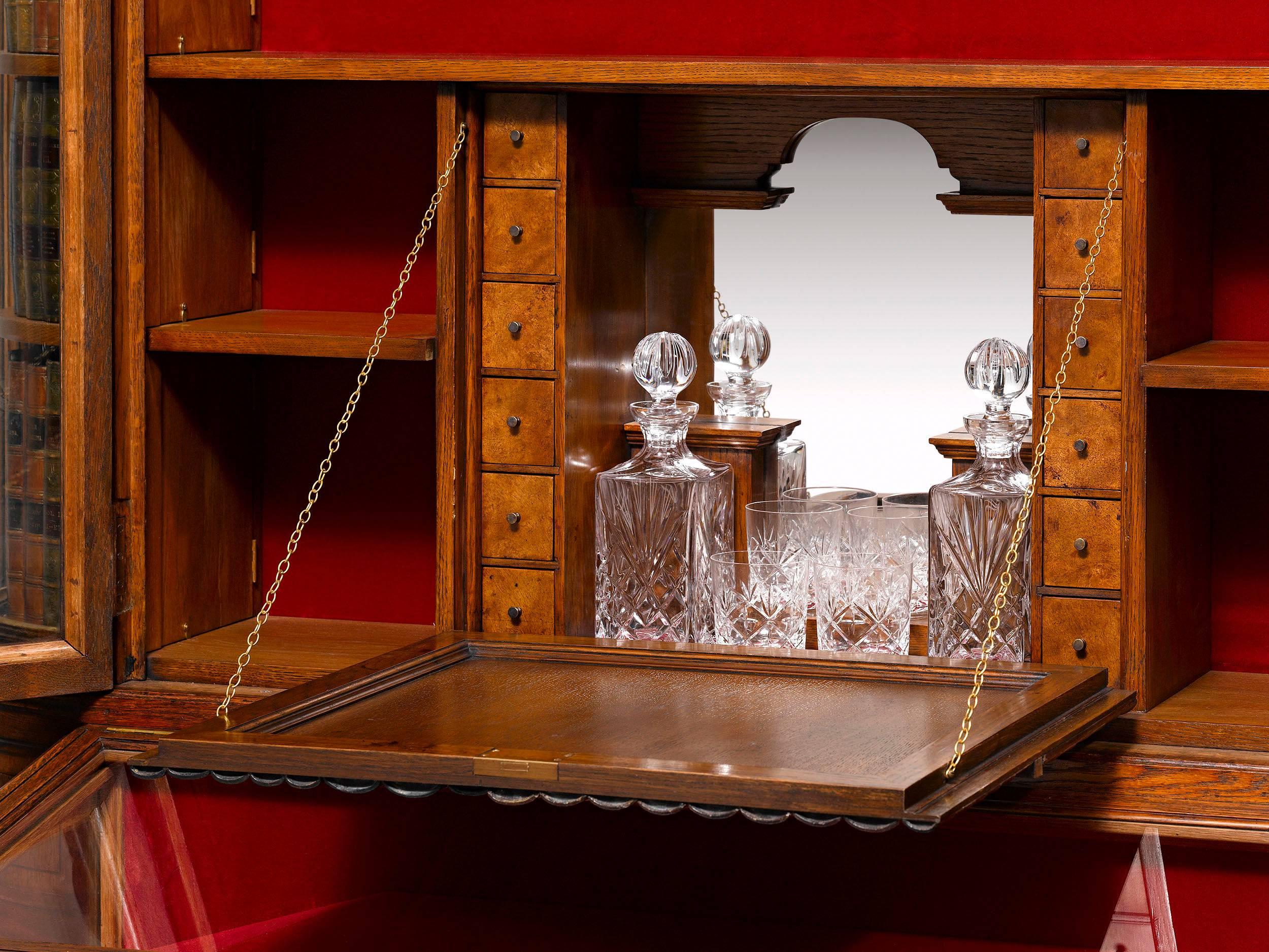19th Century Victorian Secret Display Cabinet