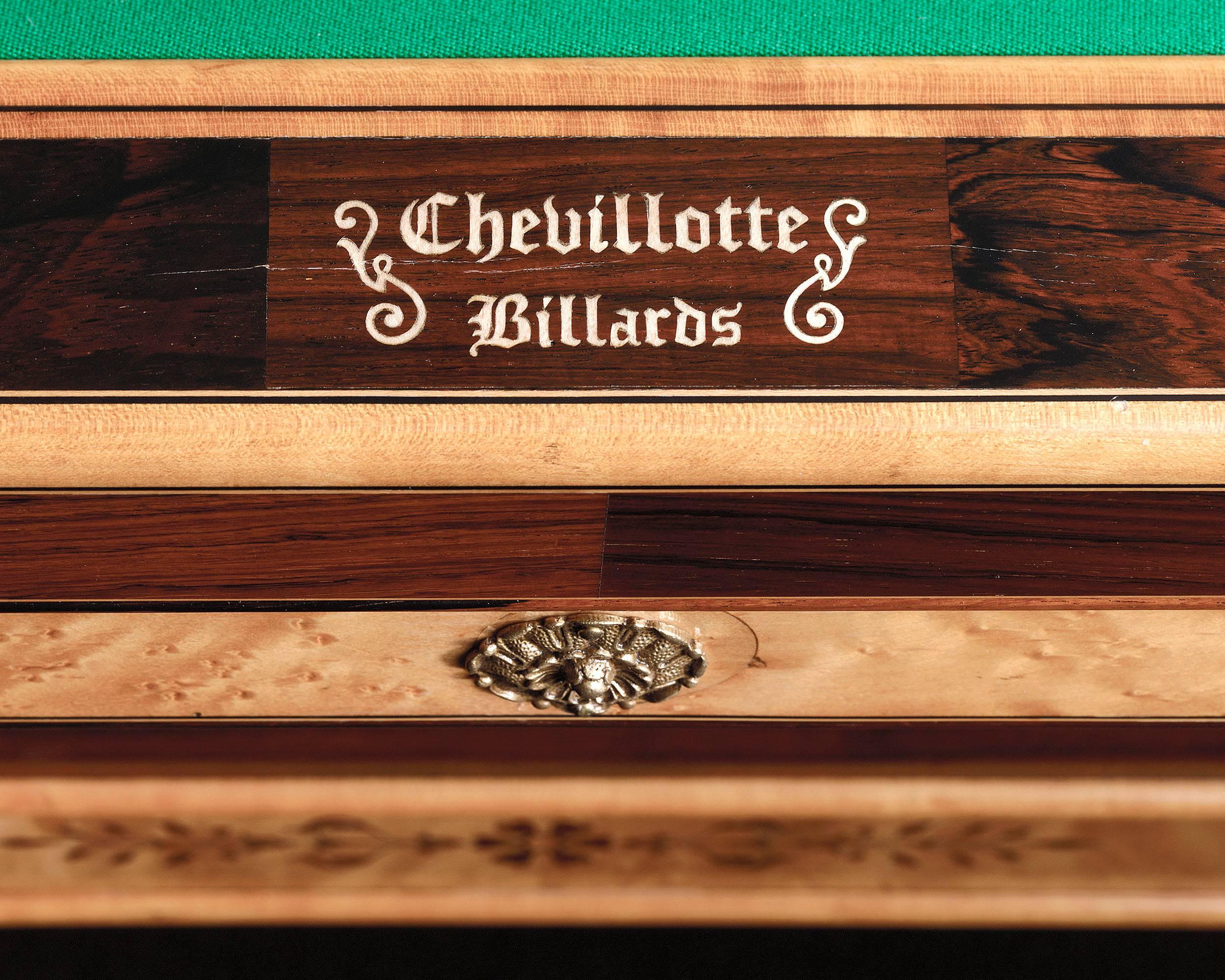 Inlay Napoleon III French Billiard Table