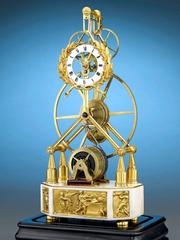 19th Century Great Wheel Skeleton Clock
