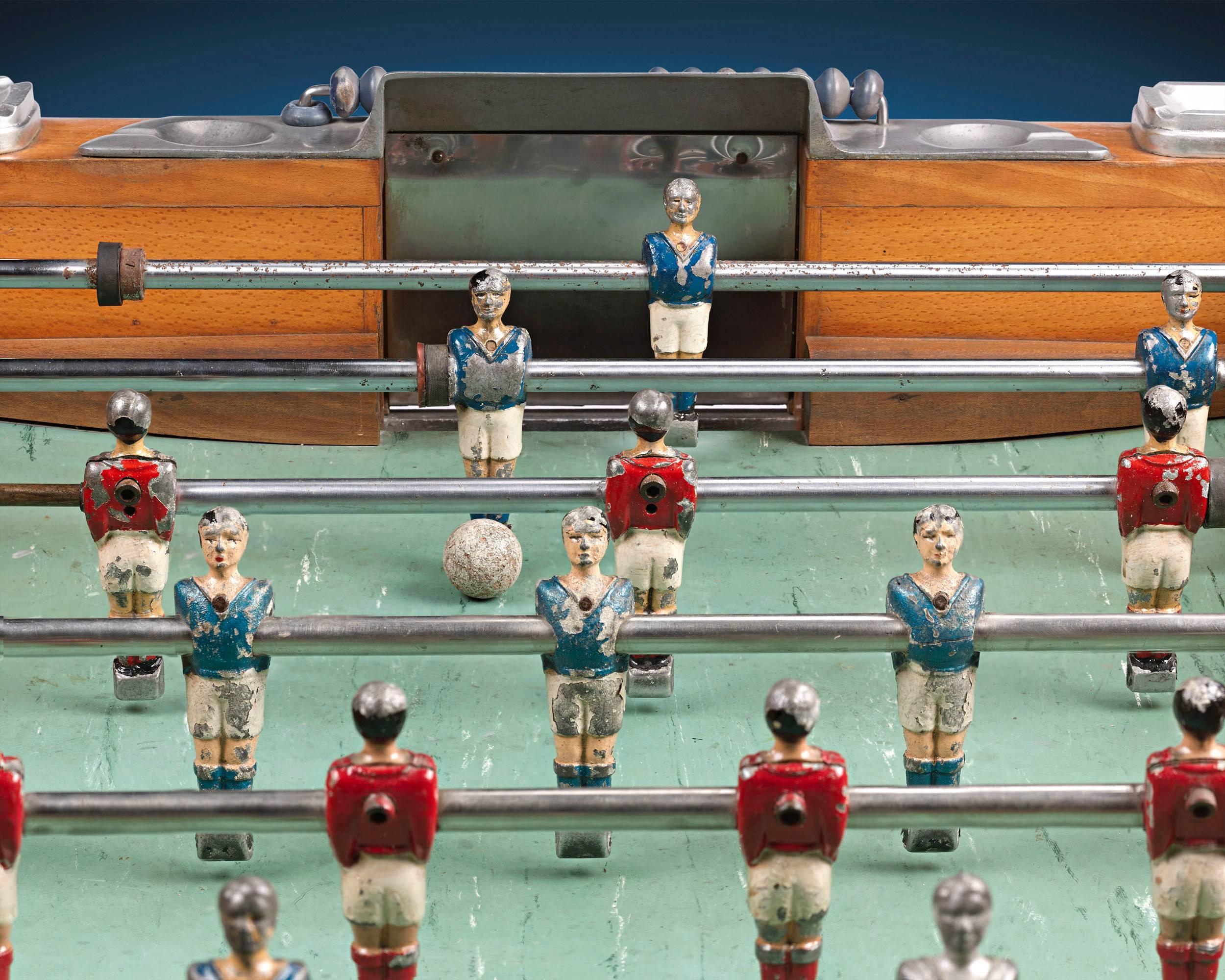 antique foosball table