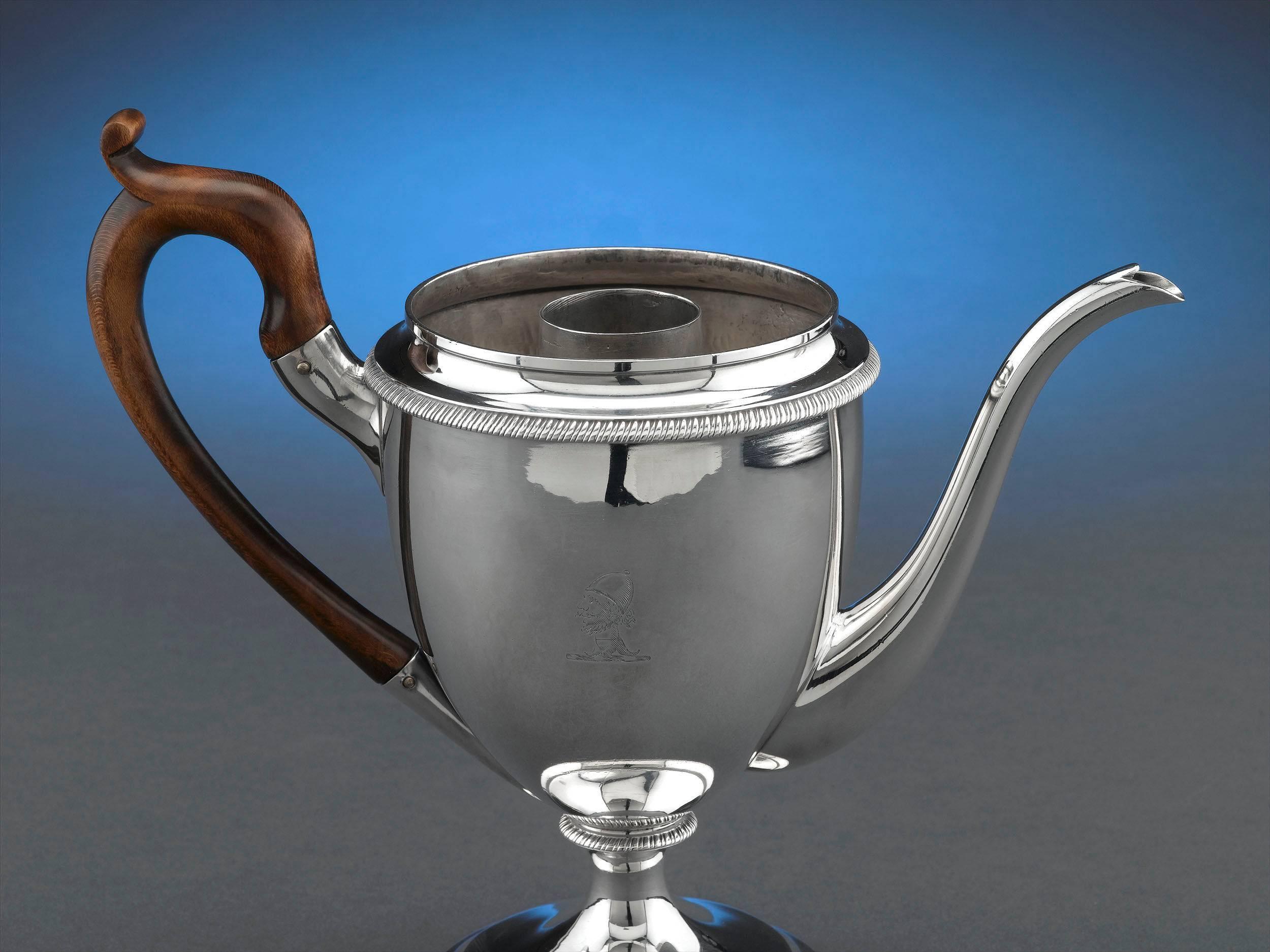 English Silver Argyle Pot by Garrard