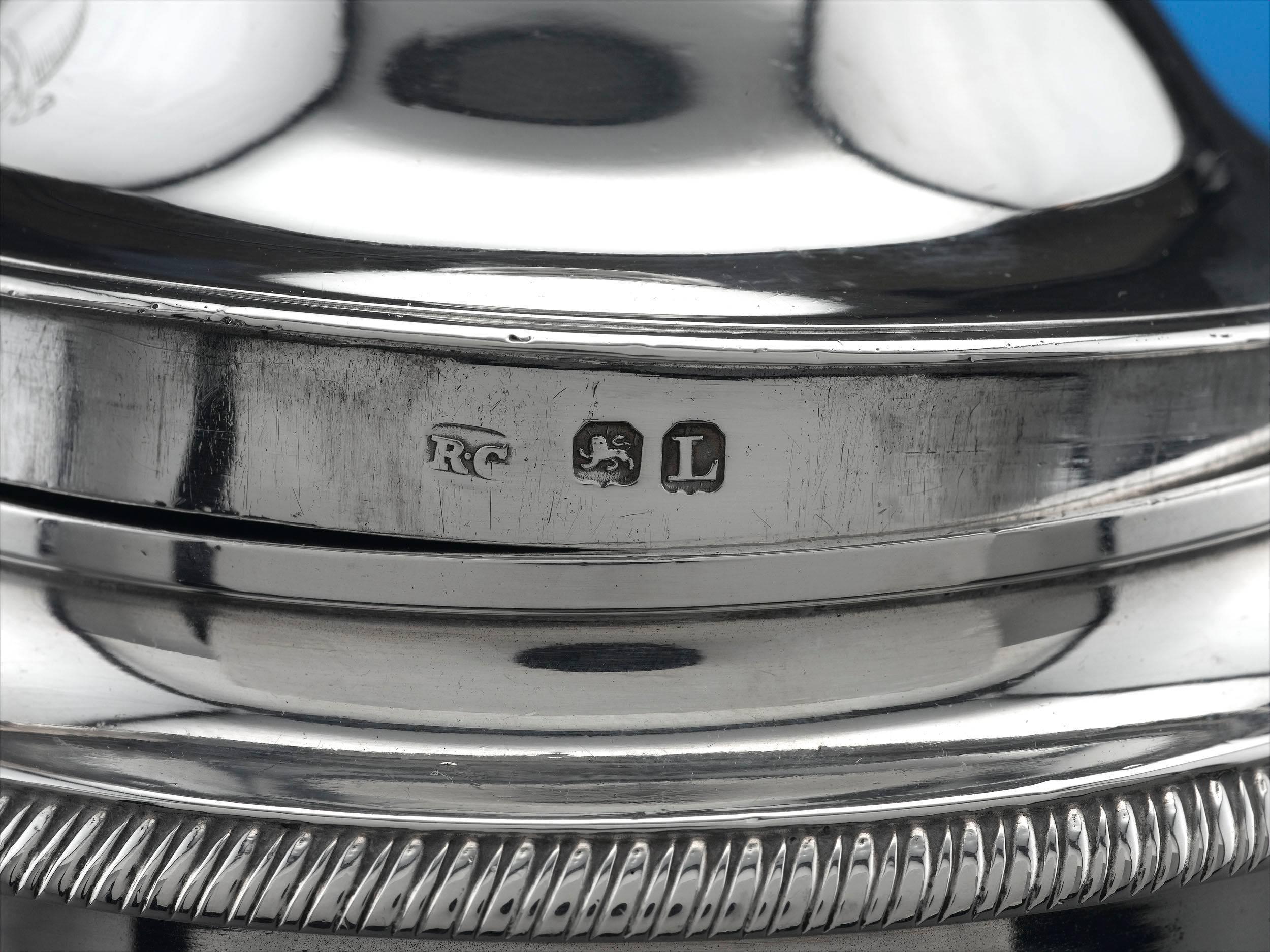 19th Century Silver Argyle Pot by Garrard