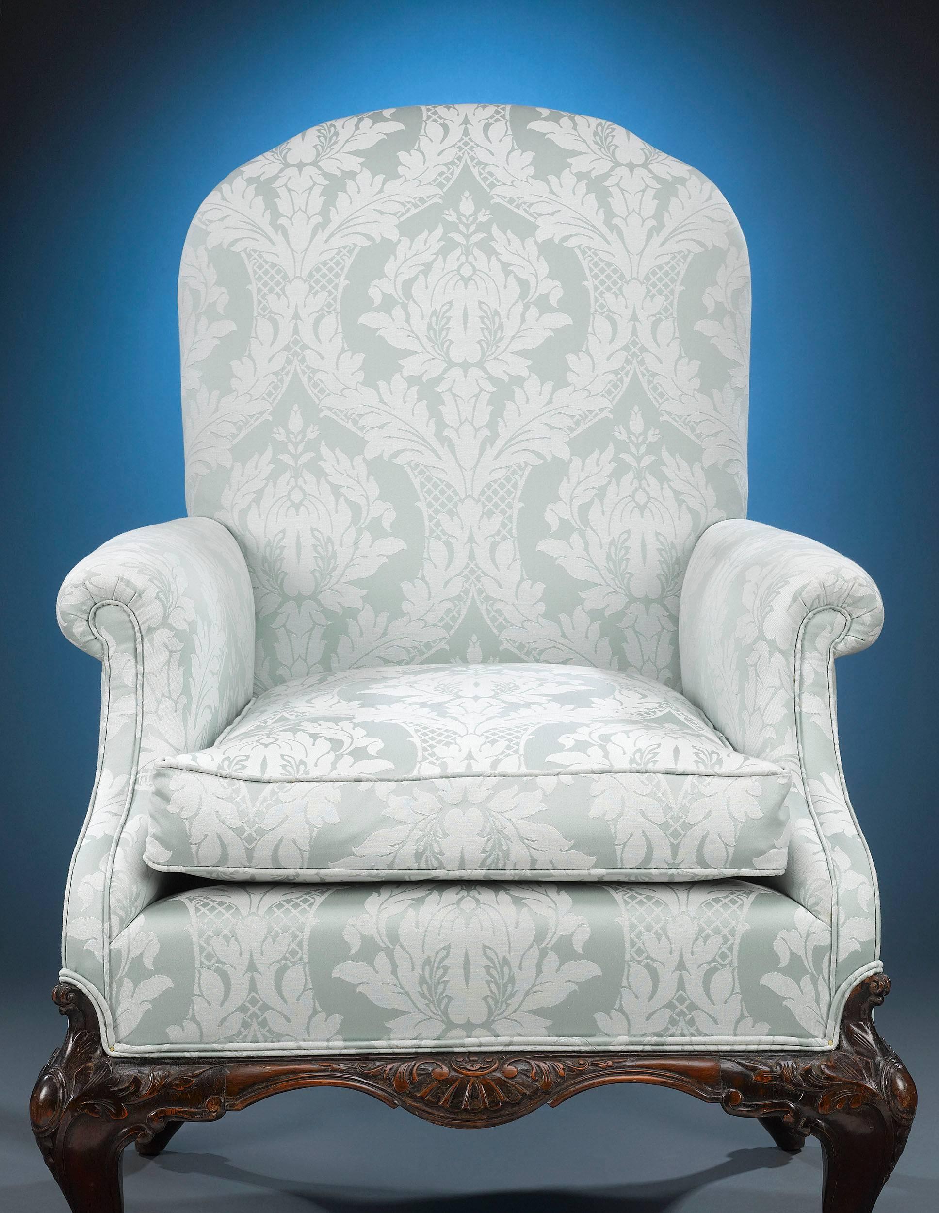 European George II Style Mahogany Armchairs