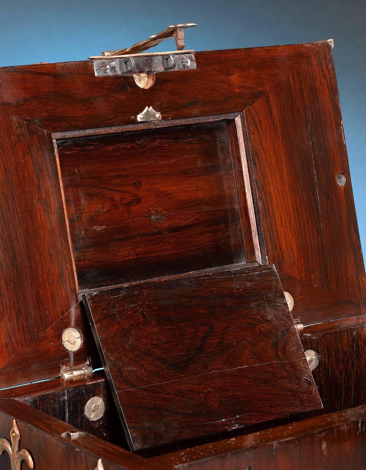 English Brass Bound Ship's Lock Box For Sale at 1stdibs