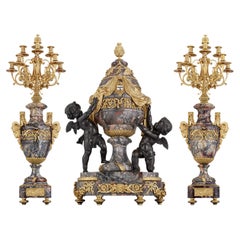 Rothschild French Clock Garniture