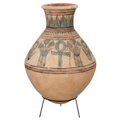 Ancient Egyptian Blue-Painted Vase