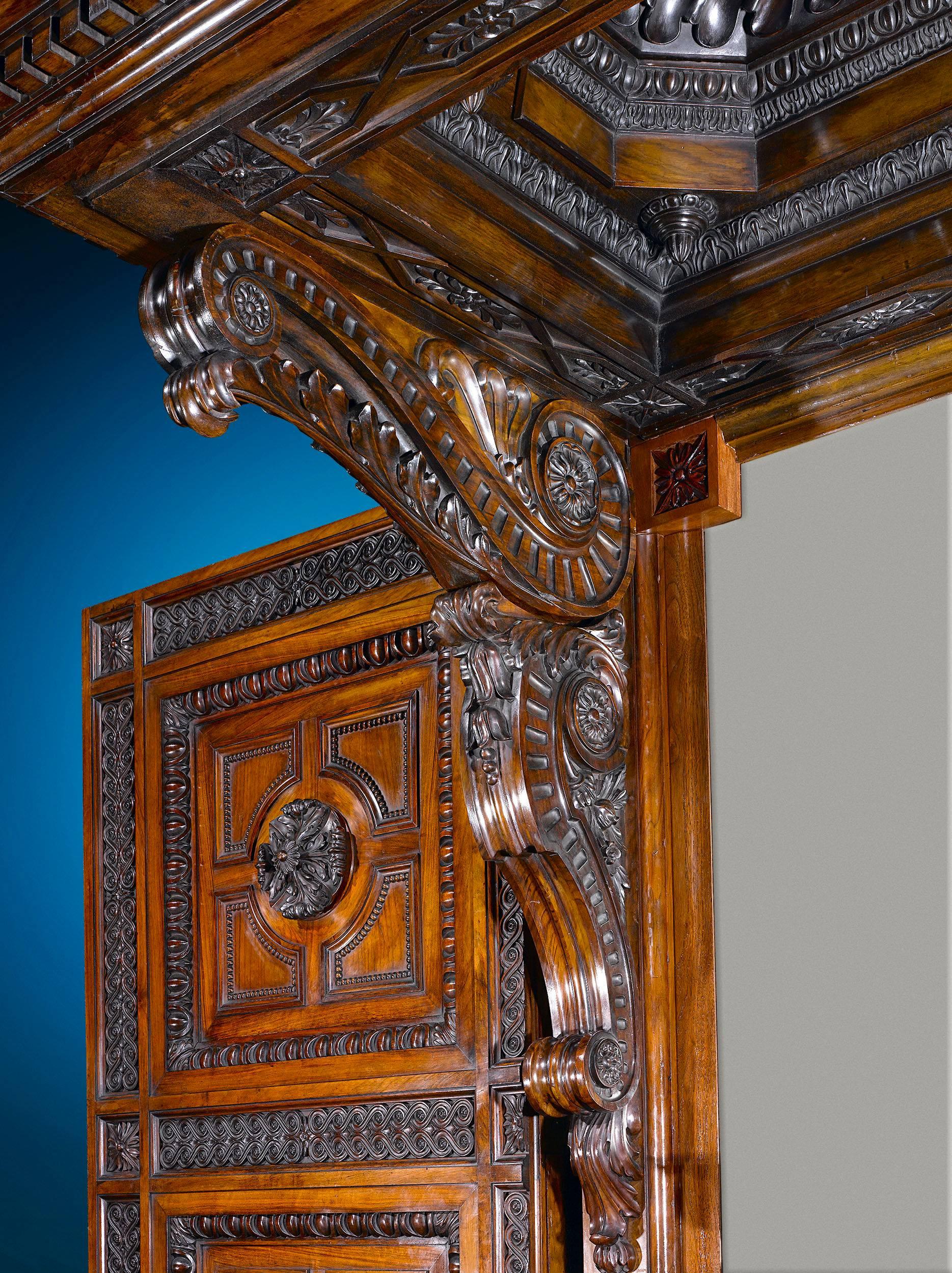 Renaissance Revival Angiolo Barbetti Exhibition Cabinet