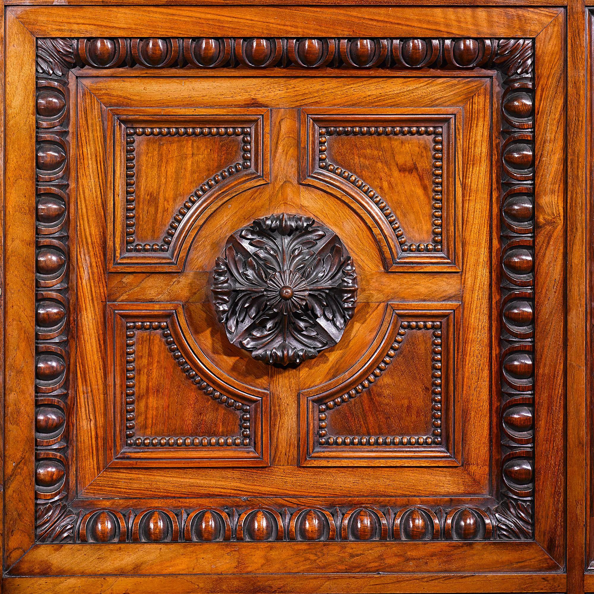 Hand-Carved Angiolo Barbetti Exhibition Cabinet
