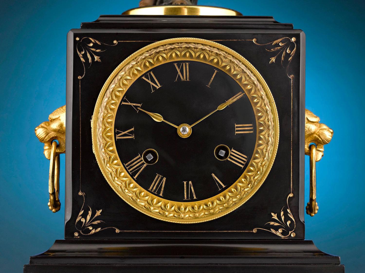 A. R. Guilmet Mystery Clock For Sale at 1stdibs
