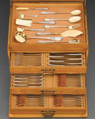 Service de couverts en argent de Fabergé