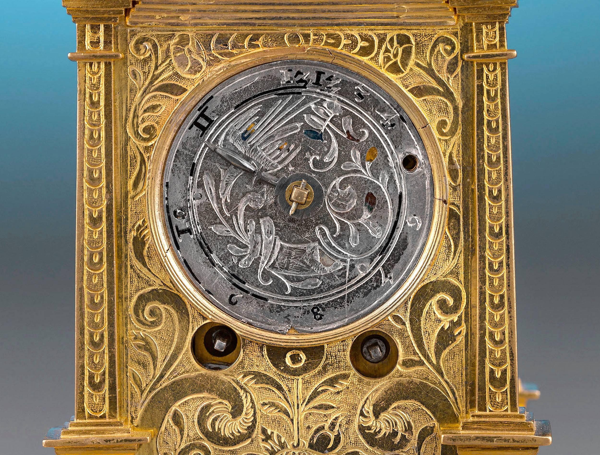 Gilt Renaissance Turret Clock, Early 17th Century