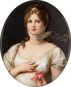 KPM Porcelain Plaque of Queen Louise of Prussia, after Gustav Richter