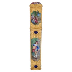 Gold and Enamel Étui with Figures