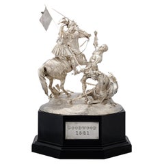 Trofeo d’argento del Goodwood Prize realizzato da Edmund Cotterill di Garrard