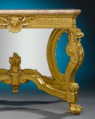 Georgian Marble and Giltwood Console Table