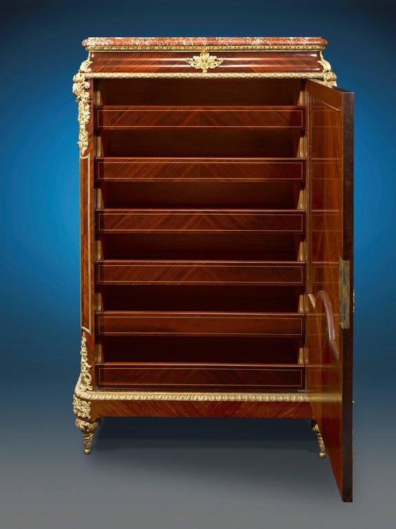 Louis XIV Inspired French Linen Press For Sale at 1stDibs