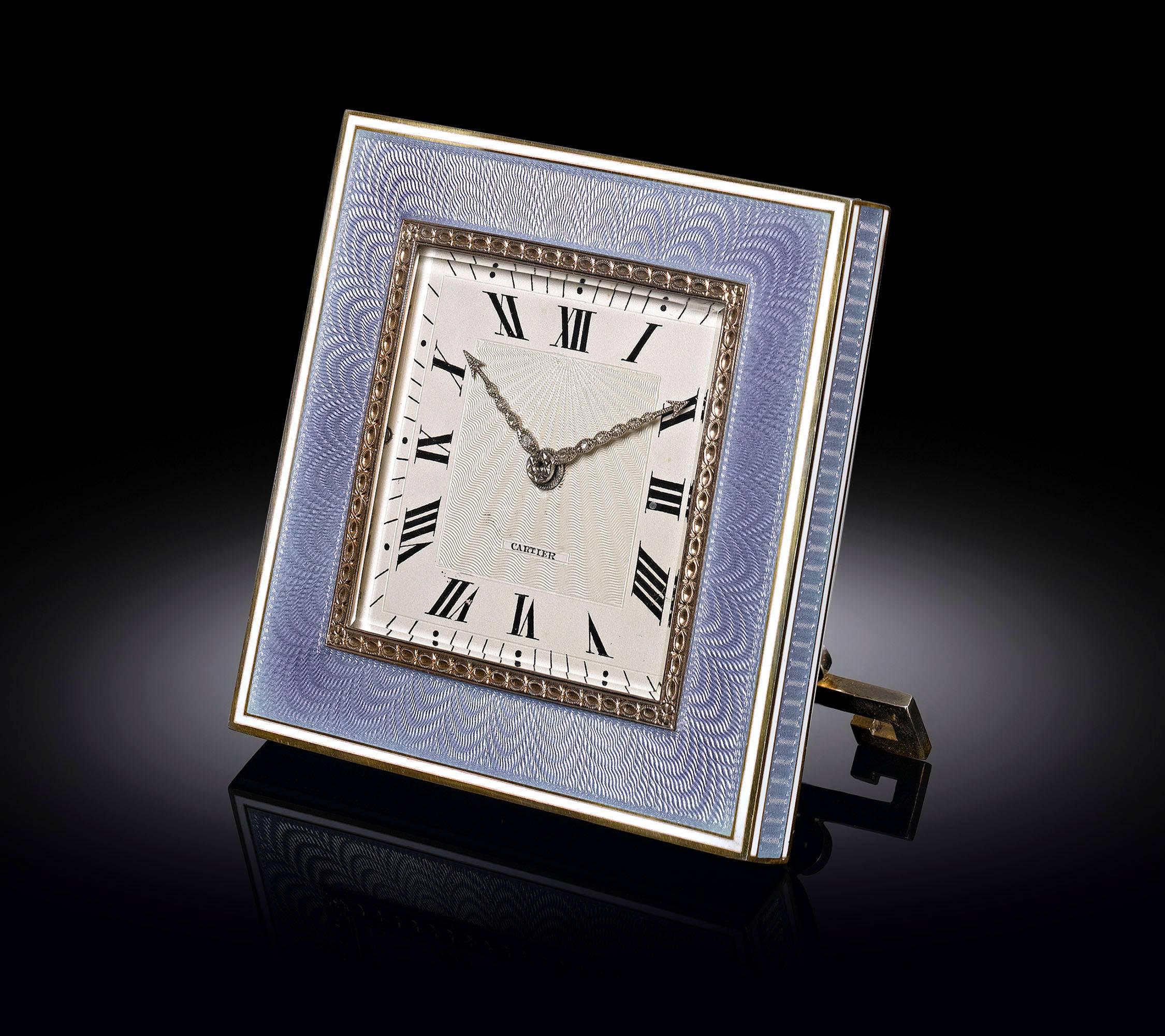 Horloge de bureau Cartier Excellent état - En vente à New Orleans, LA