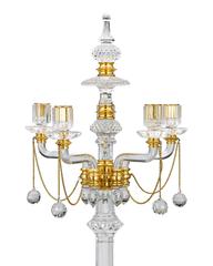 Victorian Crystal and Gilt Bronze Candelabra by F. & C. Osler