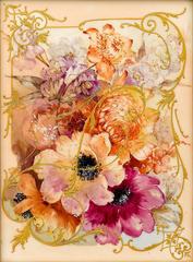 Floral KPM Plaque