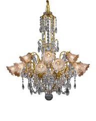 Eighteen-Light Baccarat Crystal Chandelier