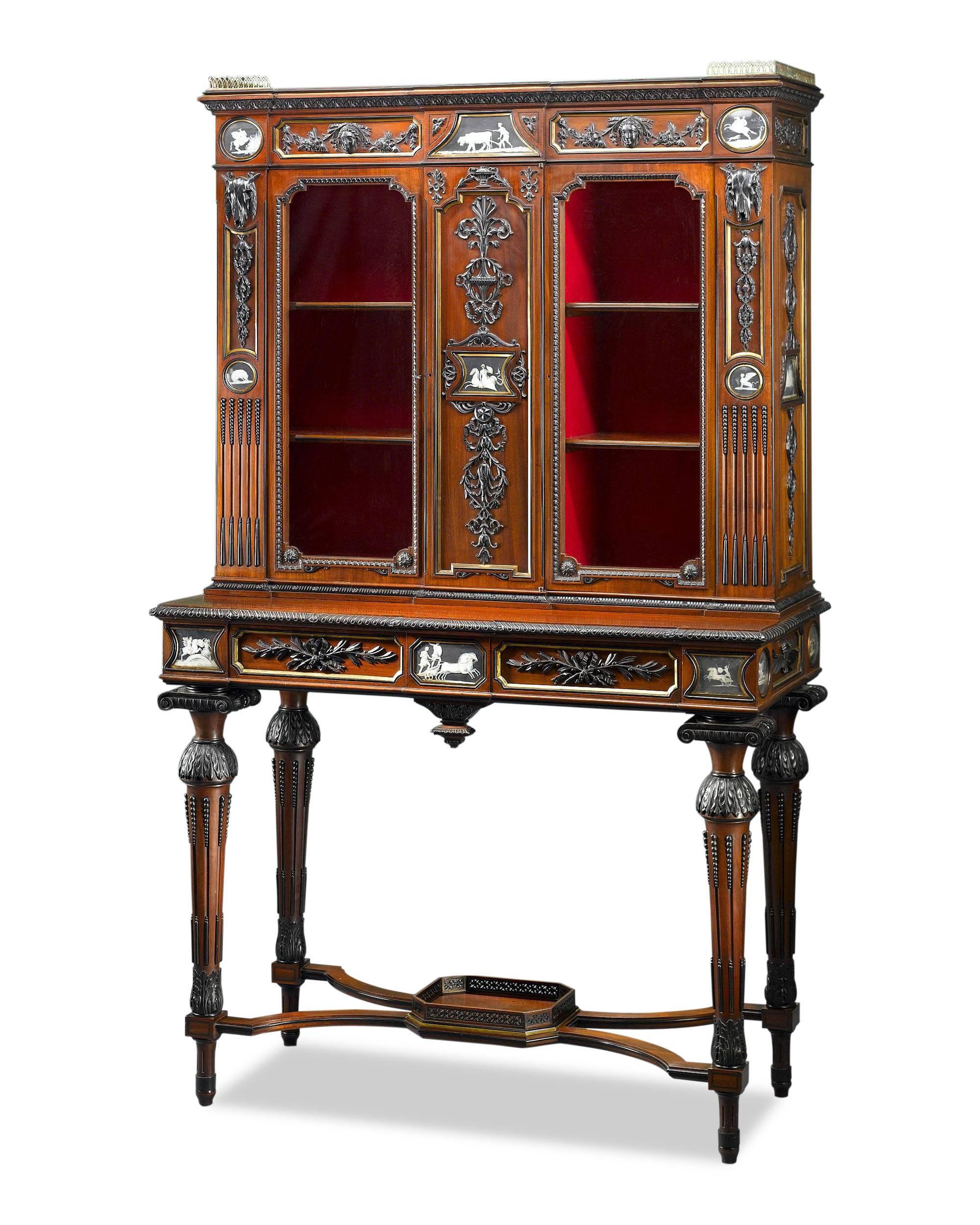 Etruscan Revival 19th Century English Etruscan-Style Cabinet