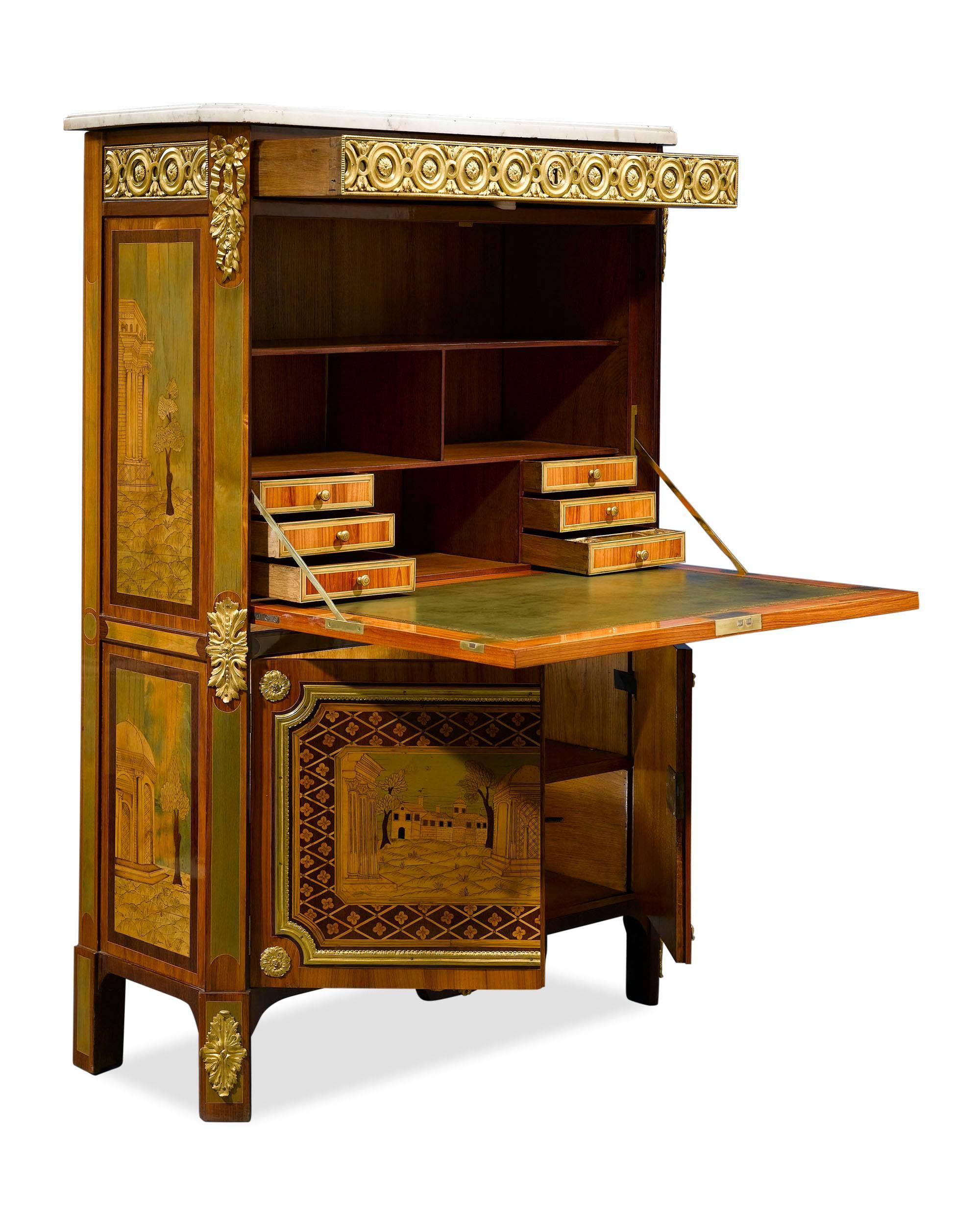 French Ornate Secretary by André Gilbert