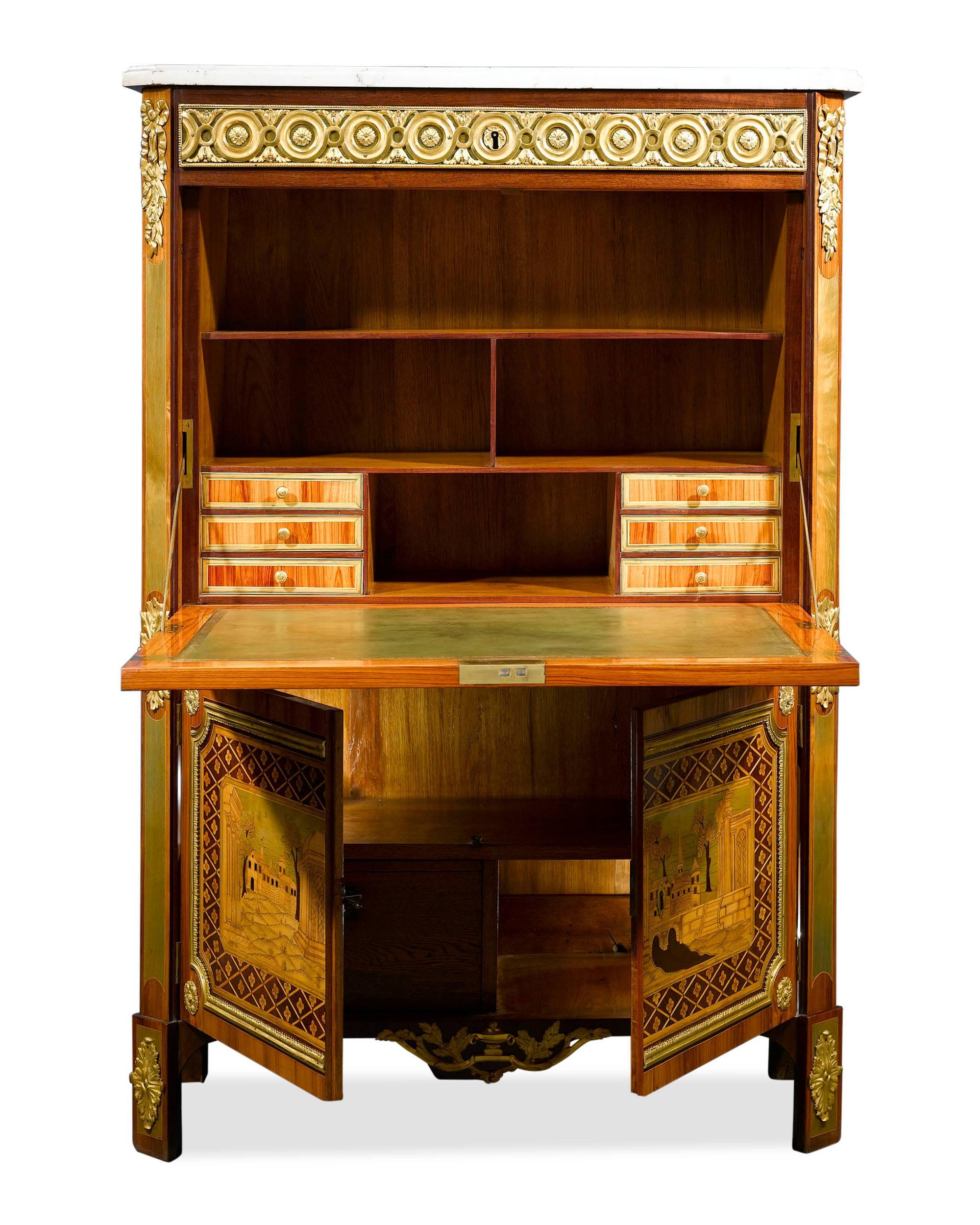 Ornate Secretary by André Gilbert In Excellent Condition In New Orleans, LA