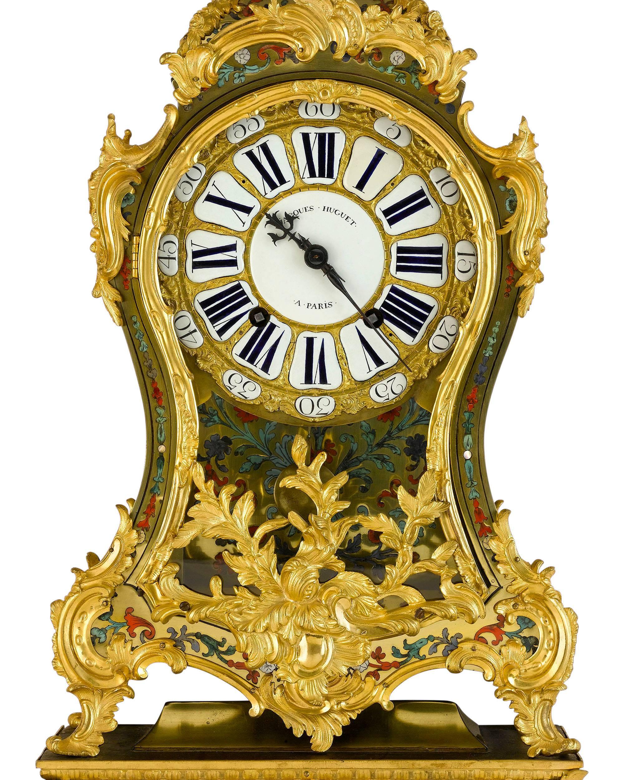 French Louis XV Boulle Bracket Clock