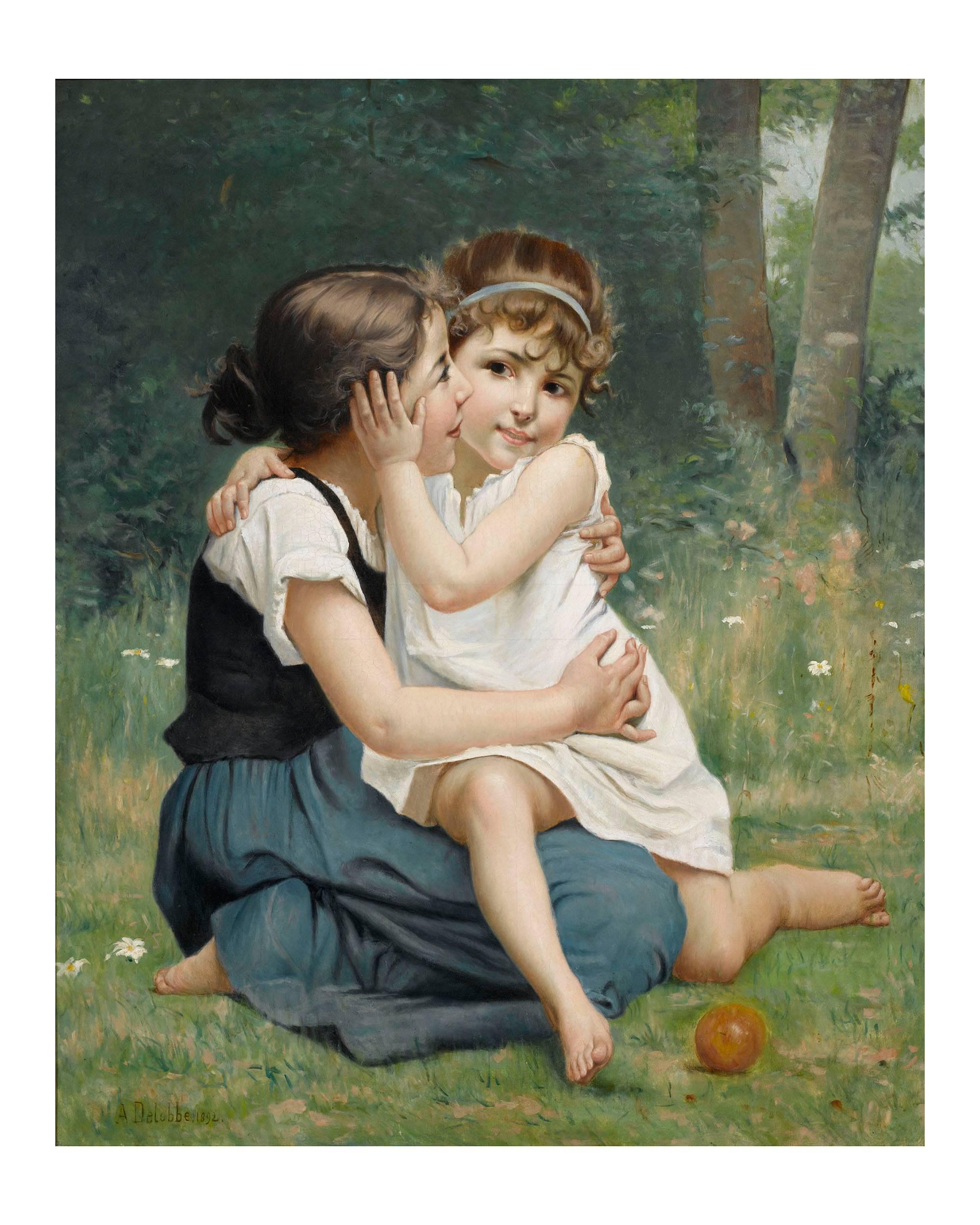François Alfred Delobbe
1835-1920 French

Sisterly love

Oil on canvas
Signed and dated 