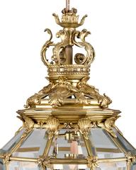Versailles-Inspired French Bronze Hall Lantern
