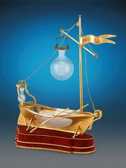 Saint Louis French Crystal Nef Centerpiece