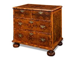 17th Century English Oyster-Veneered Chest