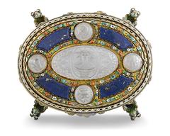 Viennese Rock Crystal and Silver Gilt Box