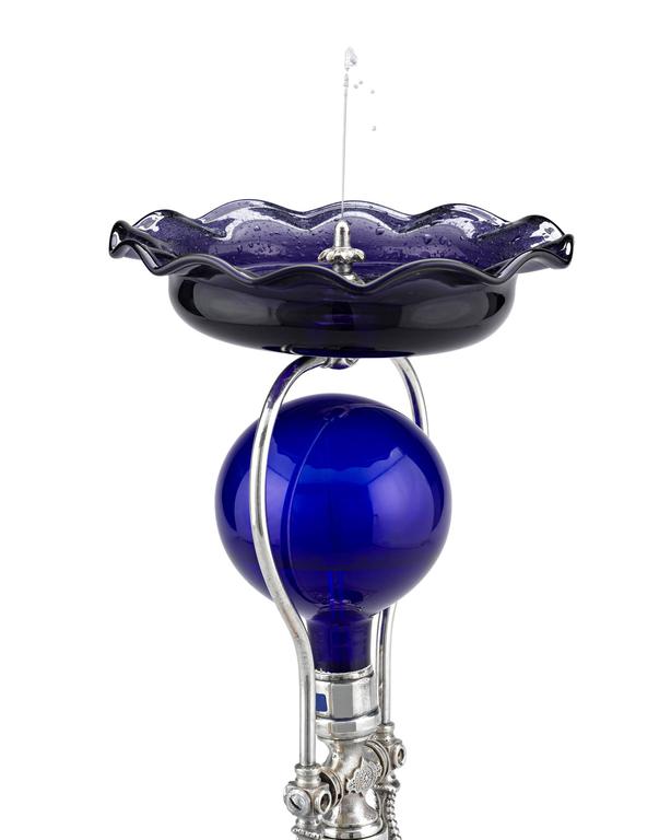 Automatic Cobalt Fountain by J.W. Tufts at 1stDibs