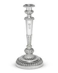 18th Century George III Silver Candlesticks by Matthew Boulton