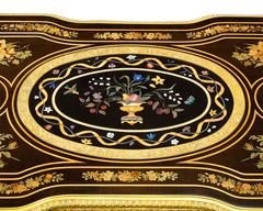 Napoleon III Pietre Dure Bureau Plat by Gros