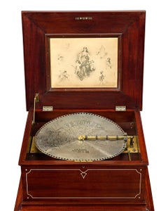 Regina Disc Music Box with Stand