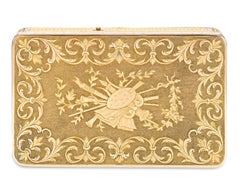 Swiss Gold Musical Snuff Box