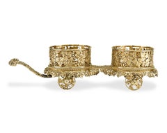 Royal Silver Gilt Wine Trolleys by Smith and Garrard