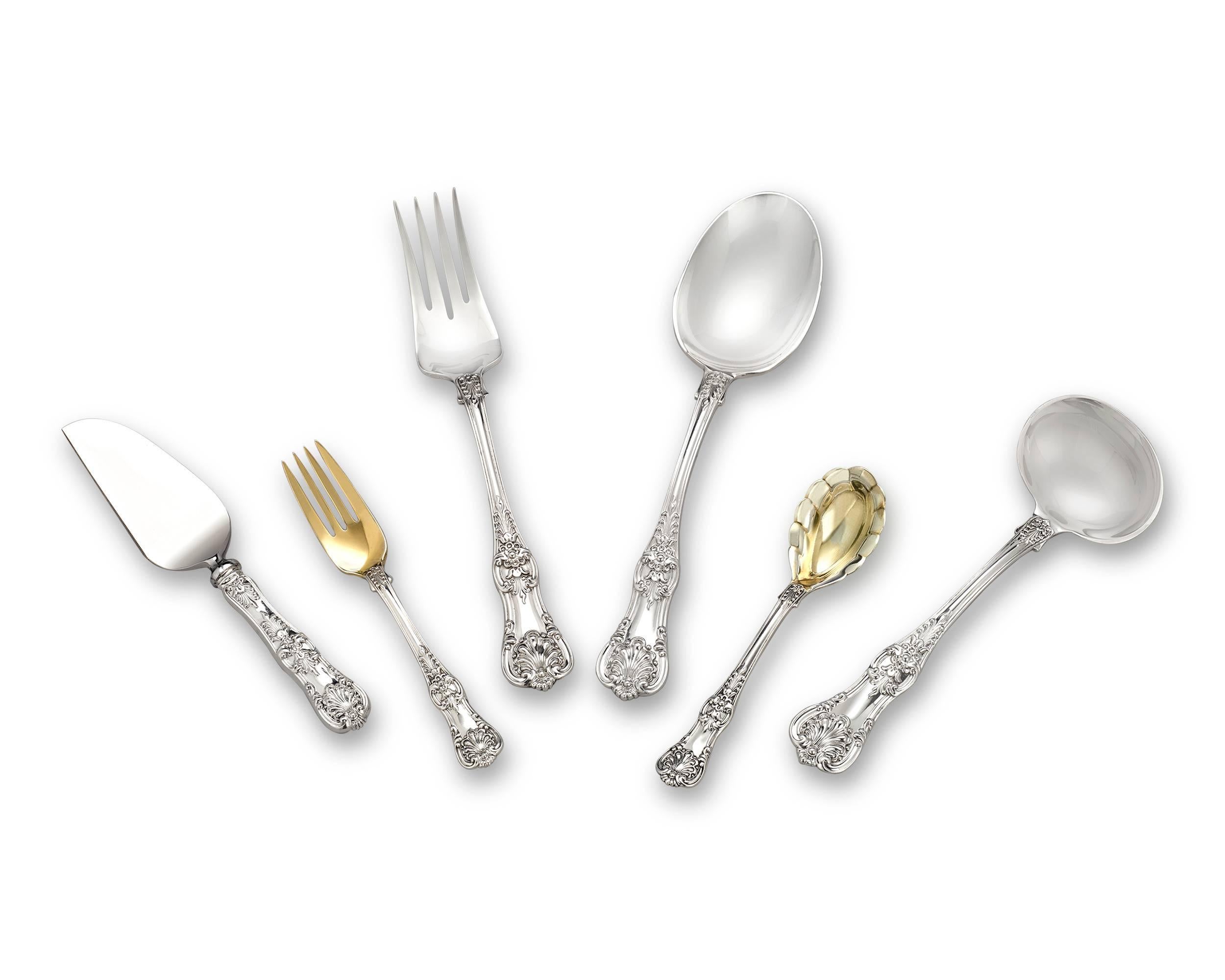 20th Century Tiffany & Co., English King Flatware Service, 164 Pieces