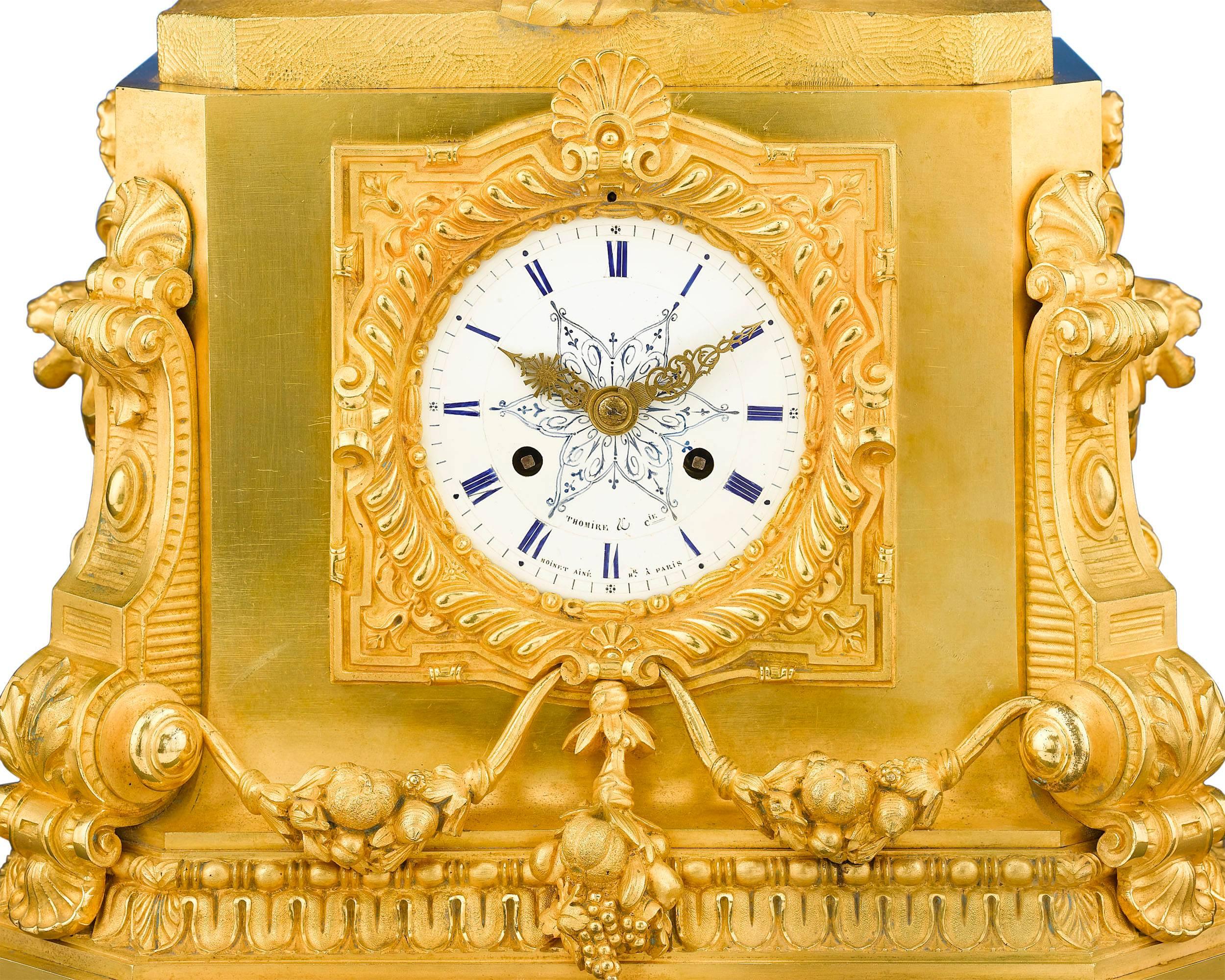 Neoclassical French Mantel Clock by Thomire & Moinet