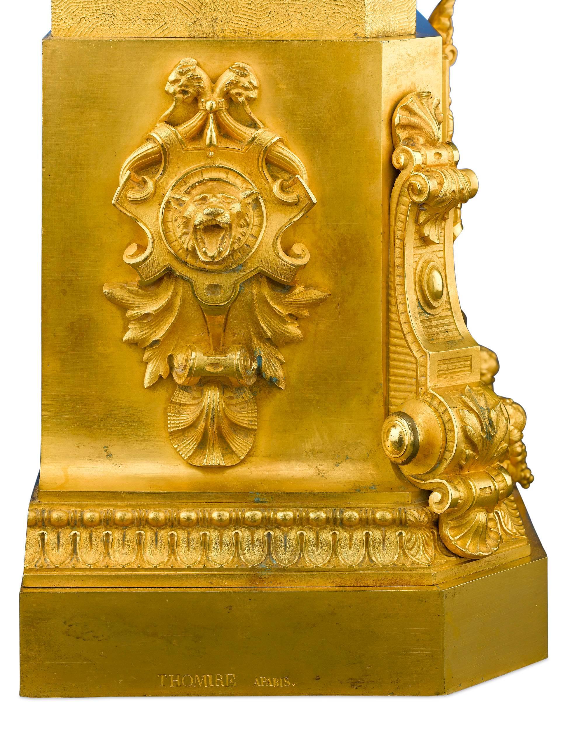 Gilt French Mantel Clock by Thomire & Moinet