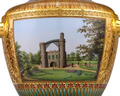 Royal KPM Porcelain Topographical Vase